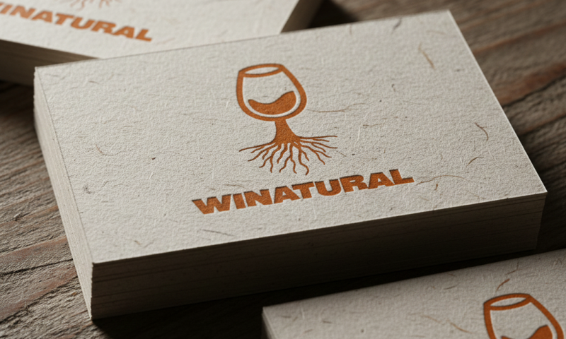 Natural wine branding visual assets